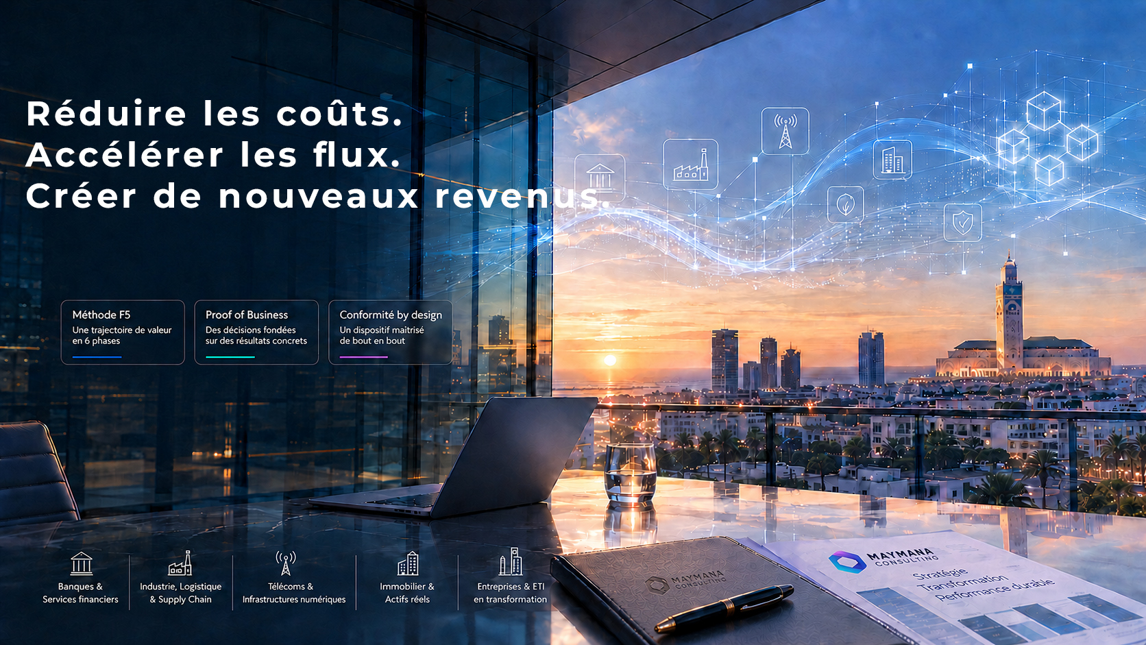 Maymana Consulting — Transformation opérationnelle Blockchain, DLT & Web3 au Maroc
