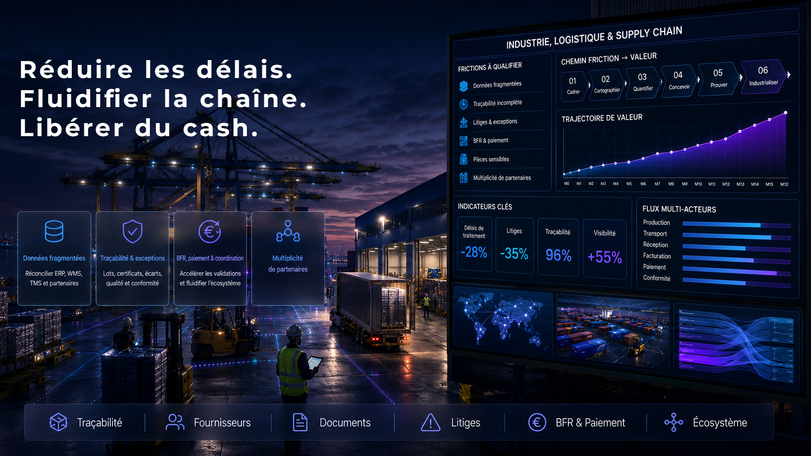 Transformation de l’industrie, de la logistique et de la supply chain par la Blockchain, l’IA et la Data